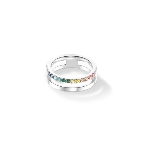 Кольцо Coeur de Lion Multicolour Silver, 0136/40-1517 60