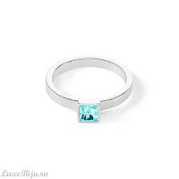 Кольцо Coeur de Lion Aqua-Silver 18 мм, 0501/40-2017 56