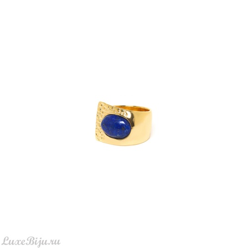 Кольцо Nature Bijoux, Camouflage, незамкнутое, с лазуритом, NB23.2-19-25051 синий