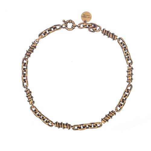 Колье Thot Gioielli, со звеньями разных форм, TG25.1-CLV05 золотистый