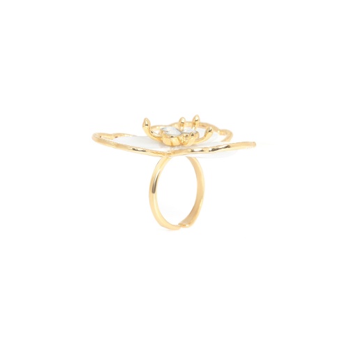 Кольцо Franck Herval, Lisette, с перламутром и кристаллами Swarovski, FH25.2-19-63712 белый фото 2