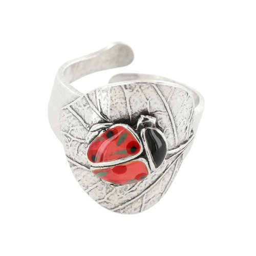 Кольцо TARATATA, Cox, разъемное, с цветной смолой, TT-T25-04403-103 красный фото 5