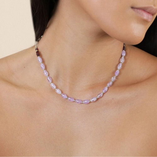 Колье Nature Bijoux, Gotborg, с аметистом и гранатом, NB25.2-15-43664 сиреневый фото 2