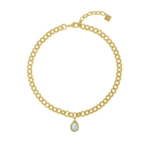 Колье VIDDA, Cibeles, с кристаллом Swarovski, VD24.2-01981 мятный