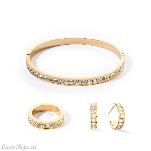 Пусеты Coeur de Lion Crystal-Gold, 0131/21-1816 фото 3