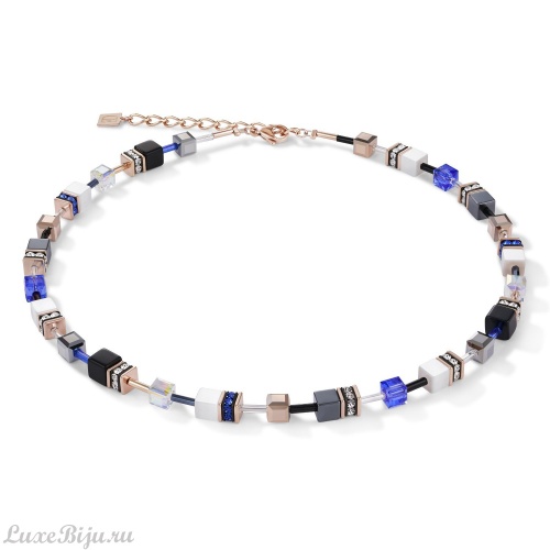Колье Coeur de Lion White-Blue 4013/10-0700