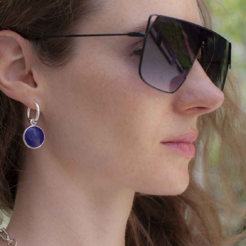 Серьги Fiore Luna NATURAL LAPIS, LE1116 BL/S фото 2