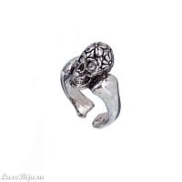 Кольцо Tra-la-ra, Tatoo, разъемное, с черепом и кристаллами, TLR24-522P304 хрустальный