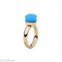 Кольцо Qudo Firenze blue opal 17.8 мм 610544/17.8 BL/G