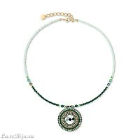 Колье Coeur de Lion Green-Gold, 2035/10-0516