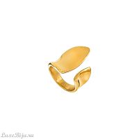 Кольцо Dansk Copenhagen, Courage Waterproof, незамкнутое, DNSK25.2-1W2401017 золотистый, 16,5