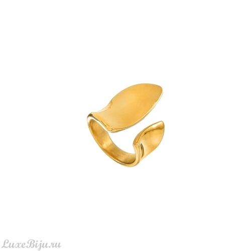 Кольцо Dansk Copenhagen, Courage Waterproof, незамкнутое, DNSK25.2-1W2401017 золотистый, 16,5