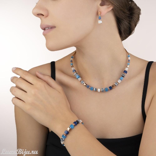 Серьги Coeur de Lion Blue-Turquoise 4963/21-0706 фото 3