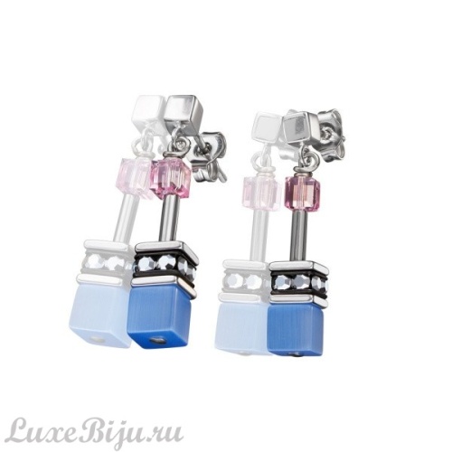 Серьги Coeur de Lion Blue-Rose, 2839/21-0719