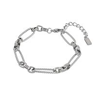 Браслет Dansk Copenhagen, Courage Waterproof, с кручеными овальными звеньями, DNSK25.2-7W2407017 серебристый