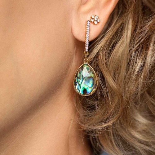 Серьги Possebon Abalone, A9007.14 G фото 2