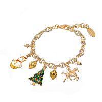 Браслет Lanzerotti, Mustang, с цветной эмалью, LZ-25.11-356 золотистый