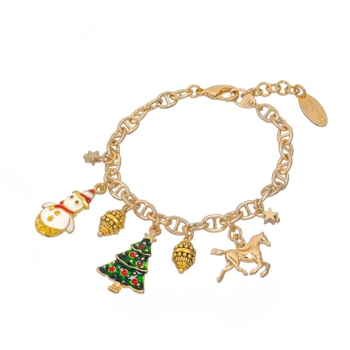 Браслет Lanzerotti, Mustang, с цветной эмалью, LZ-25.11-356 золотистый