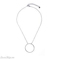 Колье Moon Paris, Ikita, с подвеской в форме кольца, MIK-22.03-004 серебристый