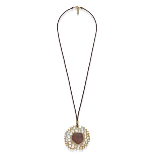Колье Nature Bijoux, Corallium, с перламутром, NB26.2-15-43920 коричневый