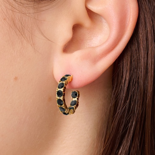 Серьги Dyrberg Kern RAQUEL SG BLACK, 470113 фото 2