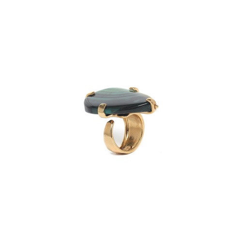 Кольцо Nature Bijoux, Agata verde, разъемное, с агатом, NB24.1-19CP25031 зеленый фото 2