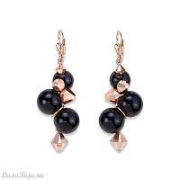 Серьги Coeur de Lion Black  4937/20-1300