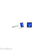 Серьги Coeur de Lion Blue-Silver, 0501/21-0717
