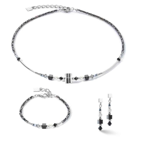 Серьги Coeur de Lion Black-Silver, 4355/21-1317 фото 2