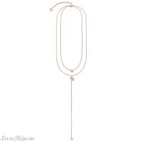 Колье Coeur de Lion Rose Gold Crystal 5056/10-1822
