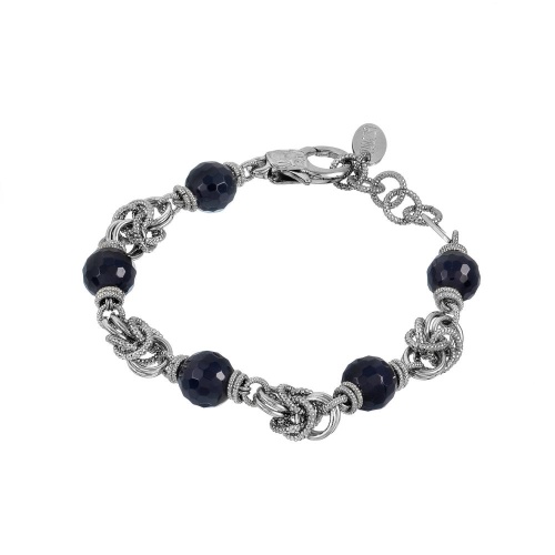 Браслет Lanzerotti, Pianoforte, Королевский Бисмарк, оникс, LZ-25.12-386 черный