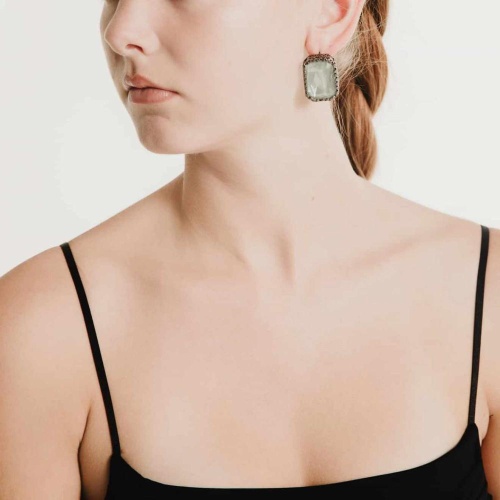 Серьги Katerina Vassou, Egress, с кристаллом, KV24.2-401521BAGAVE аквамариновый фото 2