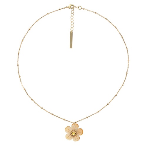 Колье Franck Herval, Goldie, с перламутром и кристаллом, FH26.1-15-64582 золотистый