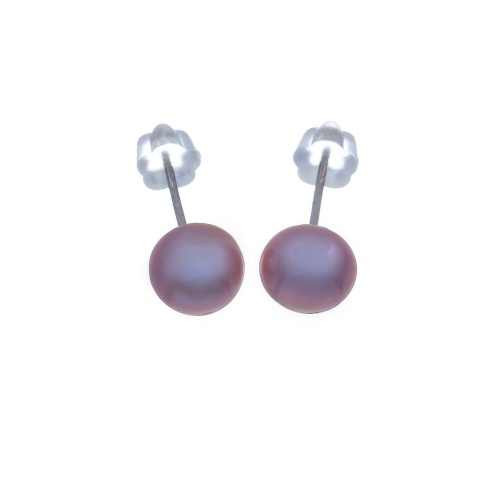 Пуссеты Moon Paris, с жемчугом, Mo-Y24.11-066 розовый