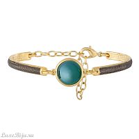 Классический браслет Pearl Green Agate C1363.17 G/G