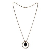 Колье Fiore Luna BLACK QUARTZ, LN5135 BW/G