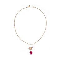 Колье Lanzerotti, Erbario, с рубином и бутоном розы, LZ-26.02-035 розовый