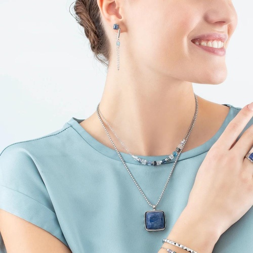 Серьги Coeur de Lion Blue-Silver, 5076/21-0717 фото 2