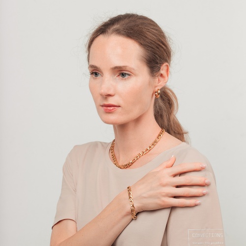 Серьги Fiore Luna 21, AWE2894-G-5-21mm фото 4