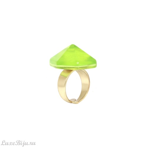 Кольцо Nature Bijoux, Combava, разъемное, с ракушкой Capiz в смоле, NB26.1-19-25900 зеленый