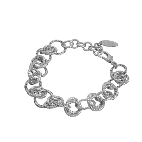 Браслет Lanzerotti, Marino, с фактурной цепью, LZ-25.06-144 серебристый