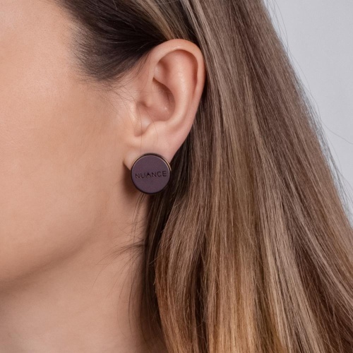 Серьги Nuance, асимметричные, с кольцом, NFN-24.04-060 синий фото 2