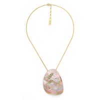 Колье Nature Bijoux, Calliope, с перламутром и золотой нитью, NB25.1-15-43404 коричневый