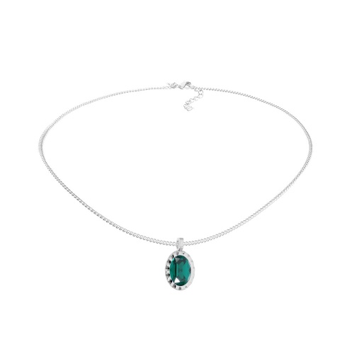 Колье Qudo TIVOLA UNICA big (S/P) Emerald 3cm, 420548 фото 3