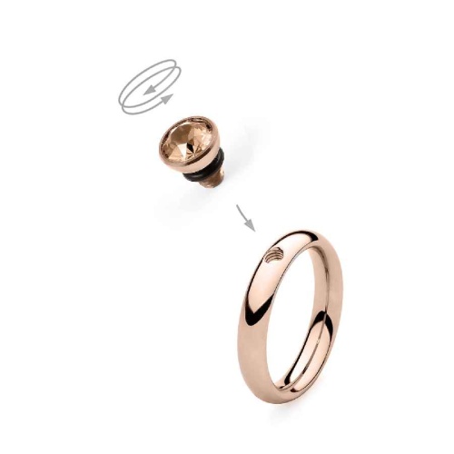 Шарм Qudo Bottone Light Peach 5 мм 630023 BR/RG фото 2