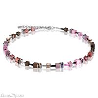 Колье Coeur de Lion Brown-Rose 2838/10-1119