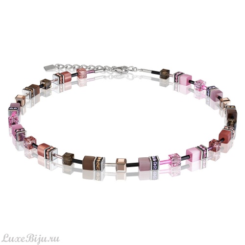 Колье Coeur de Lion Brown-Rose 2838/10-1119