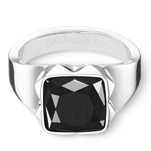 Кольцо Coeur de Lion Black-Silver, 1200/40-1317 58 фото 3