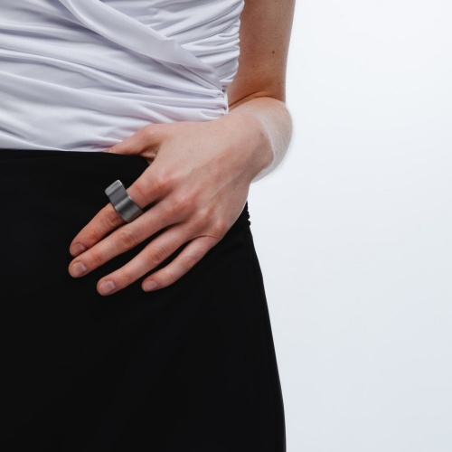 Кольцо Katerina Vassou, Summer, абстрактная рыбка, KV23.2-307701 серебристый фото 3