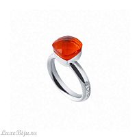 Кольцо Qudo Firenze orange glow 17.2 мм 611932 BR/S